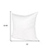 20" White Cotton Down Blend Throw Pillow Insert