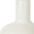 12" White Mottled Handblown Glass Table Vase