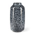 12" Black Mottled Cylinder Glass Table Vase