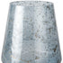 9" Blue Round Seeded Glass Table Vase