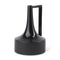 12" Black Ceramic Jug Vase