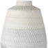 17" Cream And Gray Geometric Ceramic Table Vase