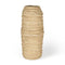 18" Beige Paper Mache Table Vase