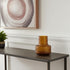 7" Amber Glass Faceted Table Vase