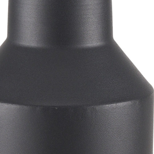11" Black Tulip Metal Table Vase