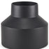 8" Black Tulip Metal Table Vase