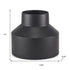 8" Black Tulip Metal Table Vase