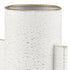 13" Off White And Gold Metal Table Vase