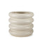 12" Cream Cylinder Ceramic Table Vase