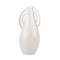 14" Off White Speckle Ceramic Amphora Table Vase