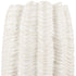 24" Cream Cylinder Ceramic Sculptural Waves Table Vase