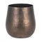 9" Antiqued Brass Aluminum Table Vase