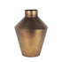 12" Antiqued Bronze Metal Trumpet Table Vase