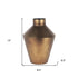 12" Antiqued Bronze Metal Trumpet Table Vase