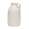 15" Off White Ceramic Jug Table Vase