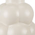 14" Cream Ceramic Modern Abstract Bubbles Table Vase