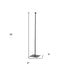 30" Black Abstract Metal Tabletop Taper Candlestick