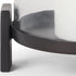 14" Black Metal Abstract Tabletop Hurricane Candle Holder