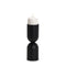 11" Black Metal Tabletop Pillar Candle Holder