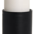 11" Black Metal Tabletop Pillar Candle Holder