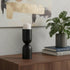 11" Black Metal Tabletop Pillar Candle Holder