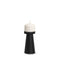 6" Black Metal Tabletop Pillar Candle Holder
