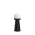 6" Black Metal Tabletop Pillar Candle Holder