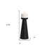 10" Black Metal Tabletop Pillar Candle Holder