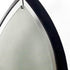 7" Black Abstract Metal And Glass Wall Sconce Candle Holder