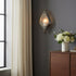 7" Silver Abstract Metal And Glass Wall Sconce Candle Holder