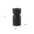 5" Black Metal Tabletop Pillar Candle Holder