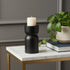 5" Black Metal Tabletop Pillar Candle Holder