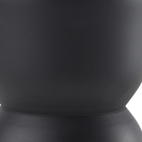 8" Black Metal Tabletop Taper Candle Holder