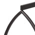 22" Black Geometric Metal And Glass Lantern Candle Holder