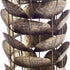 10" Bronze Distressed Botanical Leaf Metal Tabletop Hurricane Candle Holder