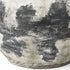 15" Black And White Ombre Ceramic Amphora Floor Vase