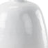 32" White And Beige Color Block Ceramic Round Floor Vase