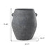32" Gray Ceramic Amphora Floor Vase