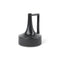 8" Black Ceramic Jug Vase