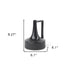 8" Black Ceramic Jug Vase