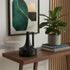 8" Black Ceramic Jug Vase