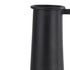 14" Black Metal Jug Vase