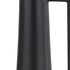 18" Black Metal Jug Vase