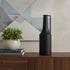 18" Black Metal Jug Vase