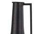 24" Black Metal Jug Vase