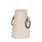7" Light Brown Solid Wood Cylinder Jug Vase