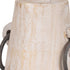 7" Light Brown Solid Wood Cylinder Jug Vase