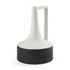 12" Black And White Ombre Ceramic Jug Vase