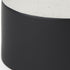 12" Black And White Ombre Ceramic Jug Vase