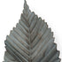 Brattea 16" X 9" Green Leaf Metal Hanging Dimensional Sculpture
